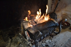 Feu de bois de cheminée